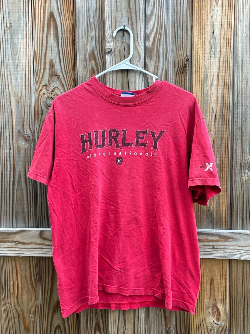 Hurley Red Graphic Logo T-Shirt